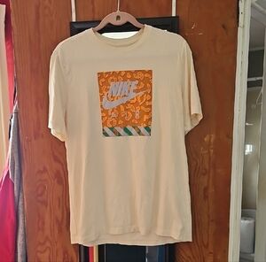 Nike Cream Short Sleeve Tee Casual Comfort